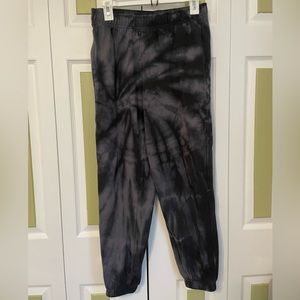 Tie-Dye Black and Grey Sweatpants